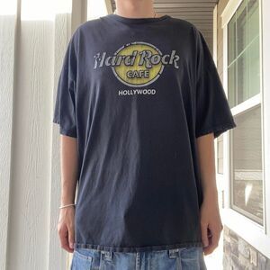 Hard-rock-cafe Men's Black and Grey T-shirt